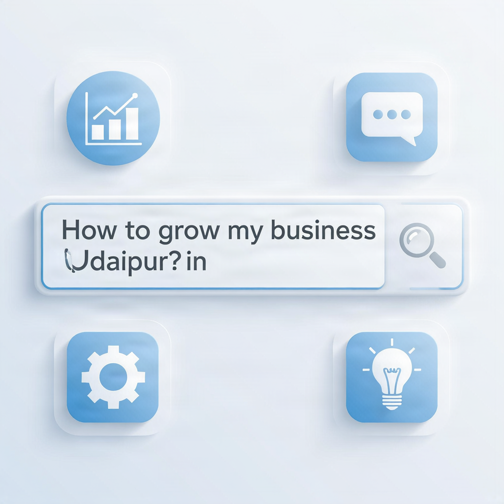 Content marketing and question-based search concept.